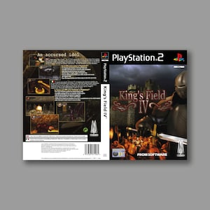 Ersatzcover – King's Field IV (Pal UK IT-Version) – Reproduktion des Sony PlayStation 2 Classic-Spielcovers – Hochwertiger Druck mit 600 DPI