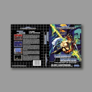 Zamienna okładka - Shadow Dancer - SEGA Megadrive Zamienna niestandardowa okładka do gry - Wysokiej jakości nadruk