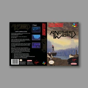 Ersatzhülle – Another World – Super Nintendo Ersatz-Spielhülle nach Maß – Hochwertiger Druck