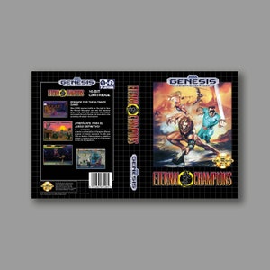 Zamienna okładka - Eternal Champions - SEGA Genesis Zamienna niestandardowa okładka do gry - Wysokiej jakości nadruk