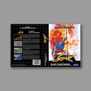 Zamienna okładka - Strider - SEGA Megadrive Zamienna niestandardowa okładka do gry - Wysokiej jakości nadruk
