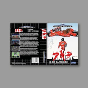 Ersatzhülle – Akira (PAL-Prototypversion) – Sega Megadrive Custom Game Cover – Hochwertiger Druck
