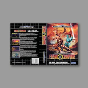 Ersatzcover – Eternal Champions – SEGA Megadrive Custom Reproduktion Game Cover – hochwertiger Druck