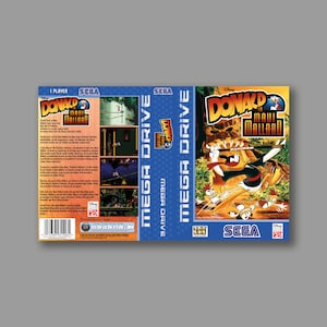 Ersatzcover – Donald In Maui Mallard (PAL-Version) – Sega Megadrive Classic Game Cover – Hochwertiger Druck