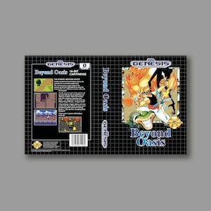Ersatzcover – Beyond Oasis (US-Version) – SEGA Genesis Ersatz-Spielcover nach Maß – Hochwertiger Druck