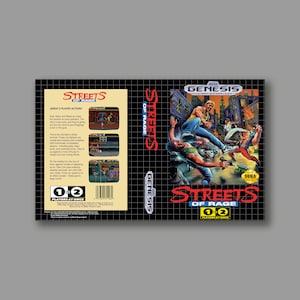 Ersatzcover - Streets Of Rage (US-Version) - SEGA Genesis Classic Ersatz-Spielecover