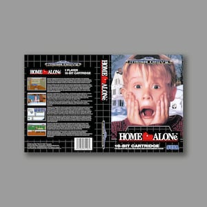 Cubierta de reemplazo - Solo en casa (Versión PAL) - Cubierta del juego de reproducción clásica de Sega Megadrive - Impresión de alta calidad
