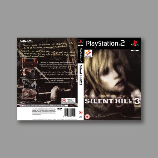 Replacement Cover - Silent Hill 3 (PAL UK Version) - Playstation 2 Classic Reproduction Game Cover - High Quality Print