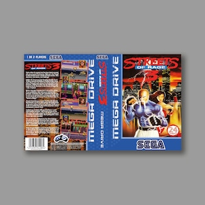 Funda de repuesto - Streets Of Rage 3 (versión PAL) - Funda de repuesto para juego clásico de SEGA Megadrive - Impresión de alta calidad