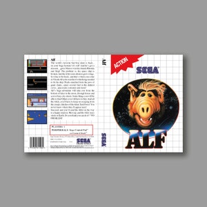 Ersatzcover – Alf – SEGA Master System Classic Reproduktions-Spielcover – Hochwertiger Druck