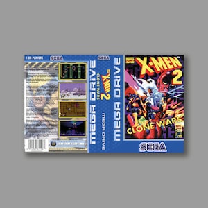 Cover sostitutiva - X-Men 2 (versione PAL) - Cover sostitutiva per riproduzione del gioco classico SEGA Megadrive - Stampa di alta qualità
