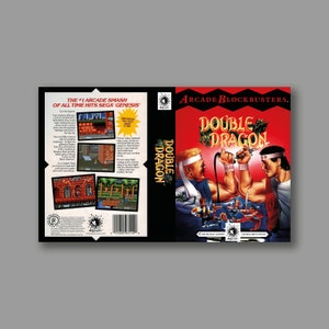 Ersatzcover – Double Dragon (PAL/US-Version) – Sega Megadrive/Genesis Classic Reproduktion Game Cover – hochwertiger Druck
