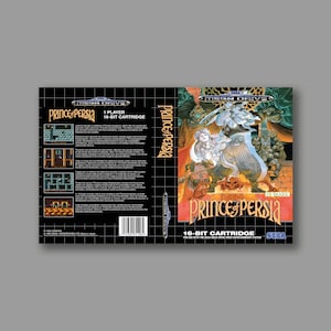 Zamienna okładka - Prince Of Persia (wersja PAL) - SEGA Megadrive Zamienna niestandardowa okładka gry - Wysokiej jakości nadruk