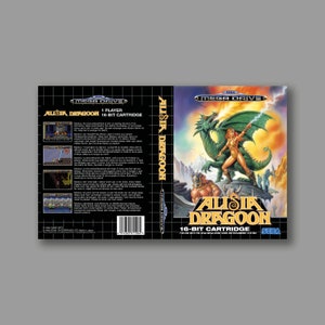 Ersatzcover – Alisia Dragoon (PAL-Version) – Sega Megadrive Classic Reproduktion Game Cover – hochwertiger Druck