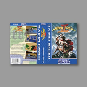 Ersatzcover – Shining Force II (PAL-Version) – Reproduktion des SEGA Megadrive Classic-Spielcovers – hochwertiger Druck