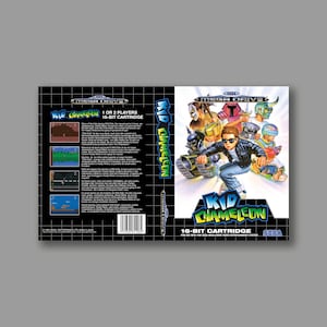 Zapasowa okładka - Kid Chameleon - SEGA Megadrive Classic Reproduction Game Cover - Wysokiej jakości nadruk