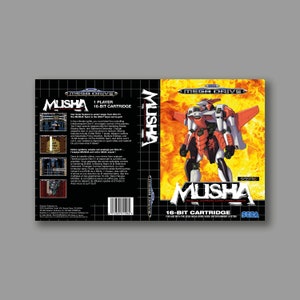 Ersatzcover – Musha (PAL-Version) – Sega Megadrive Ersatz-Custom-Game-Cover – hochwertiger Druck