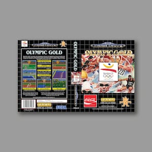 Cover di ricambio - Olympic Gold (versione PAL FR) - Cover di riproduzione del gioco Sega Megadrive Classic - Stampa di alta qualità