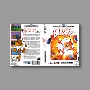 Ersatzcover – Bubsy II (PAL-Version) – Reproduktions-Spielcover für SEGA Megadrive Classic – hochwertiger Druck
