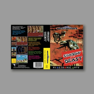 Ersatzcover – Shadow Of The Beast (PAL-Version) – Reproduktions-Spielcover für SEGA Megadrive Classic – hochwertiger Druck