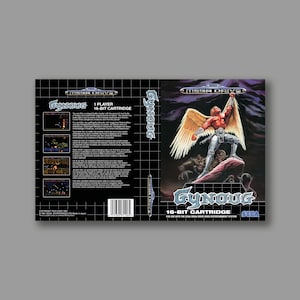 Cubierta de repuesto - Gynoug (Versión PAL) - Cubierta del juego Sega Megadrive Classic - Impresión de alta calidad