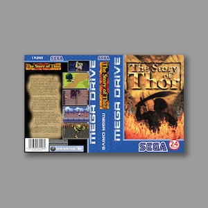 Carátula de repuesto - La historia de Thor (versión PAL ESP) - Carátula del juego clásico de Sega Megadrive - Impresión de alta calidad