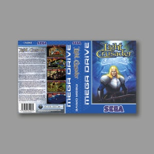 Ersatzcover – Light Crusader (PAL-Version) – Sega Megadrive Classic Ersatz-Spielcover – hochwertiger Druck