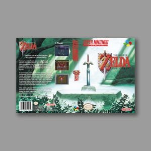 Cover sostitutiva - Zelda A Link To The Past - Cover sostitutiva personalizzata per gioco Super Nintendo - Stampa di alta qualità