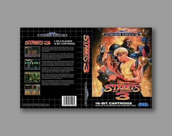 Replacement Cover - Streets Of Rage 3 (PAL Version) - SEGA Megadrive Replacement Custom Game Cover - High Quality Print