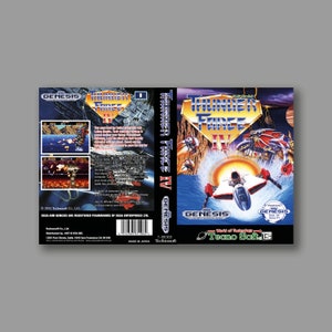 Ersatzcover – ThunderForce IV Aka Lightning Force (US-Version) – Sega Megadrive Custom Game Cover – hochwertiger Druck