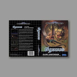 Zamienna okładka - Gynoug - SEGA Megadrive Zamienna niestandardowa okładka do gry - Wysokiej jakości nadruk