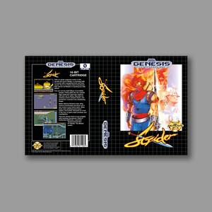 Ersatzcover – Strider (US-Version) – SEGA Genesis Ersatz-Spielcover nach Maß – Hochwertiger Druck
