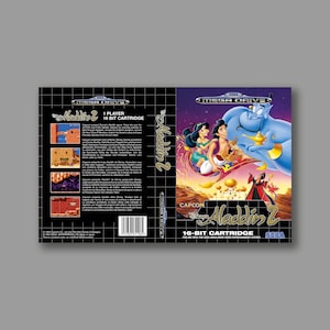 Zamienna okładka - Aladdin 2 (PAL z wersji hackowanej SNES) - SEGA Megadrive Zamienna niestandardowa okładka gry - Wysokiej jakości nadruk