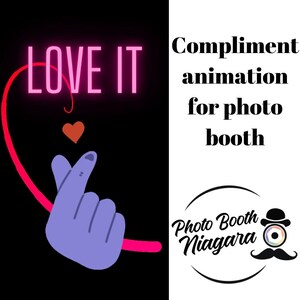Photo booth animation mirror booth animation | MP4 animation | Love it Compliment