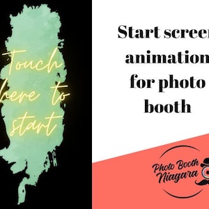 Photo Booth Animation | Touch Here to Start Screen | MP4