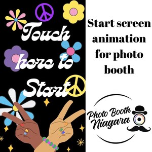Photo Booth Animation | Touch Here to Start Screen | MP4