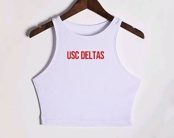 Custom Sorority Crop Top, Fraternity, Big / Little Family Shirt White or Black