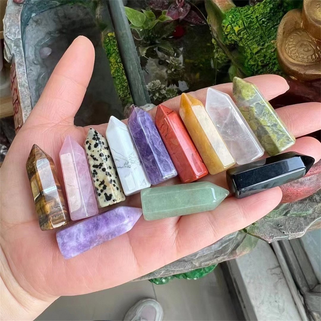 1.5 Crystal Tower/ Mixed Mini Bulk Crystal Points/ Reiki Etsy