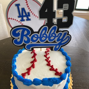 Custom Baseball Cake topper