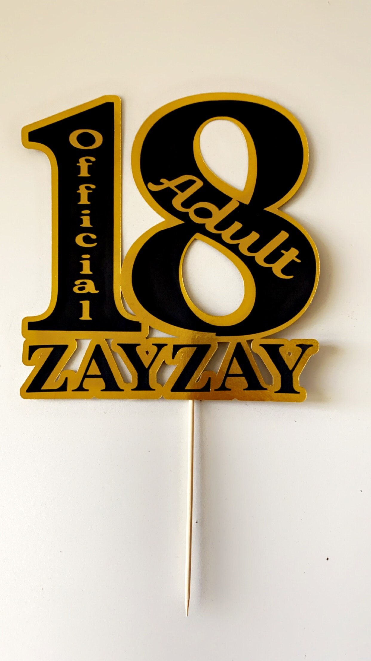 18th Birthday Cake Topper - Etsy