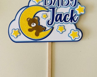 Baby shower cake topper