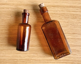 Vintage brown glass bottle