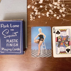 Baraja de cartas Park Lane Superior, Póquer, vintage, años 50, objeto raro, objeto colección