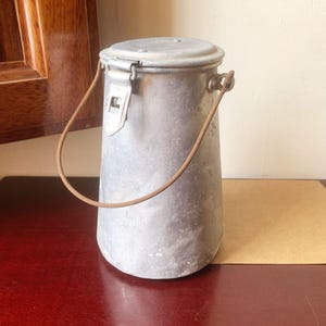 Antique milk can - Vintage metal milk container. Vintage item
