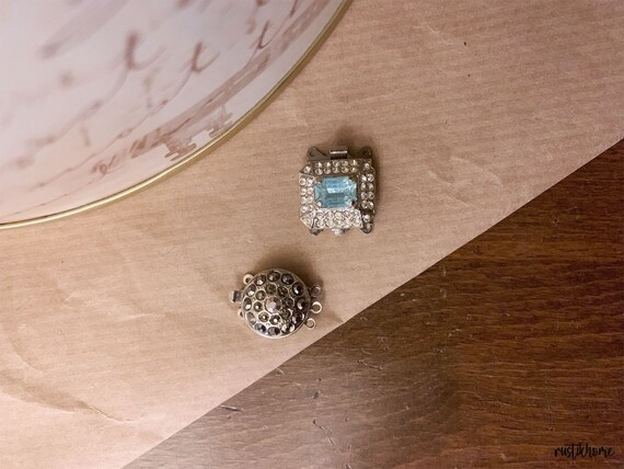 Cierre de cristal para collar vintage de David Grau