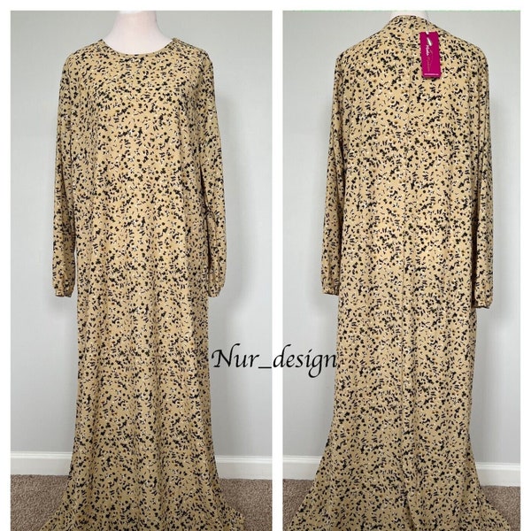 Everyday Long Sleeve Maxi Woman Dress Light weight Ramadan Multi color size  M/ XL/ 1X