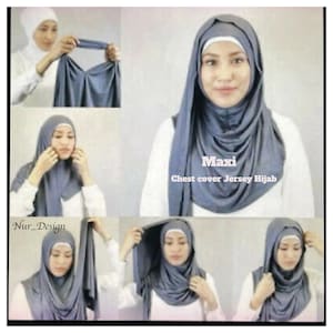 Plain Cotton Jersey Instant Slip on Ready to wear Maxi Hijab Scarf Headscarf Chest Cover 170*70cm