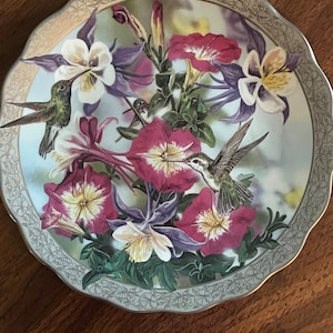 Hummingbird Plate by Janene Grande, Perfect Harmony