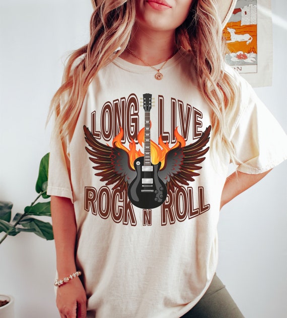 Vintage Rock N Roll T-Shirt Retro Rock Tee Vintage Rock N Roll T-Shirt Retro Rock Tee