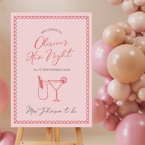 Ghirlanda Personalizzata Chic Bianca E Nera A Pois Per Addio Al Nubilato - TheCardZoo